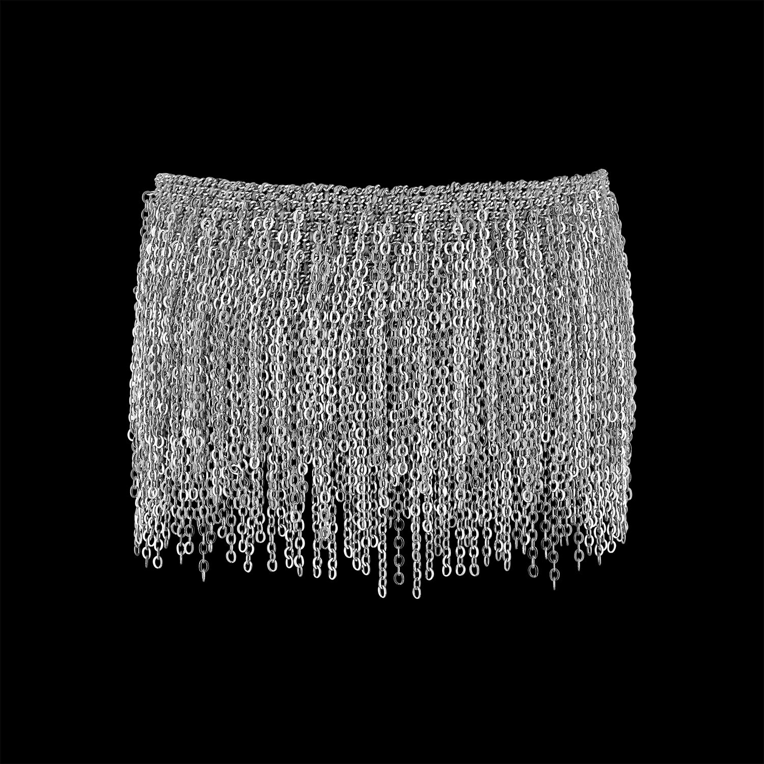 White Fringe Bracelet Large