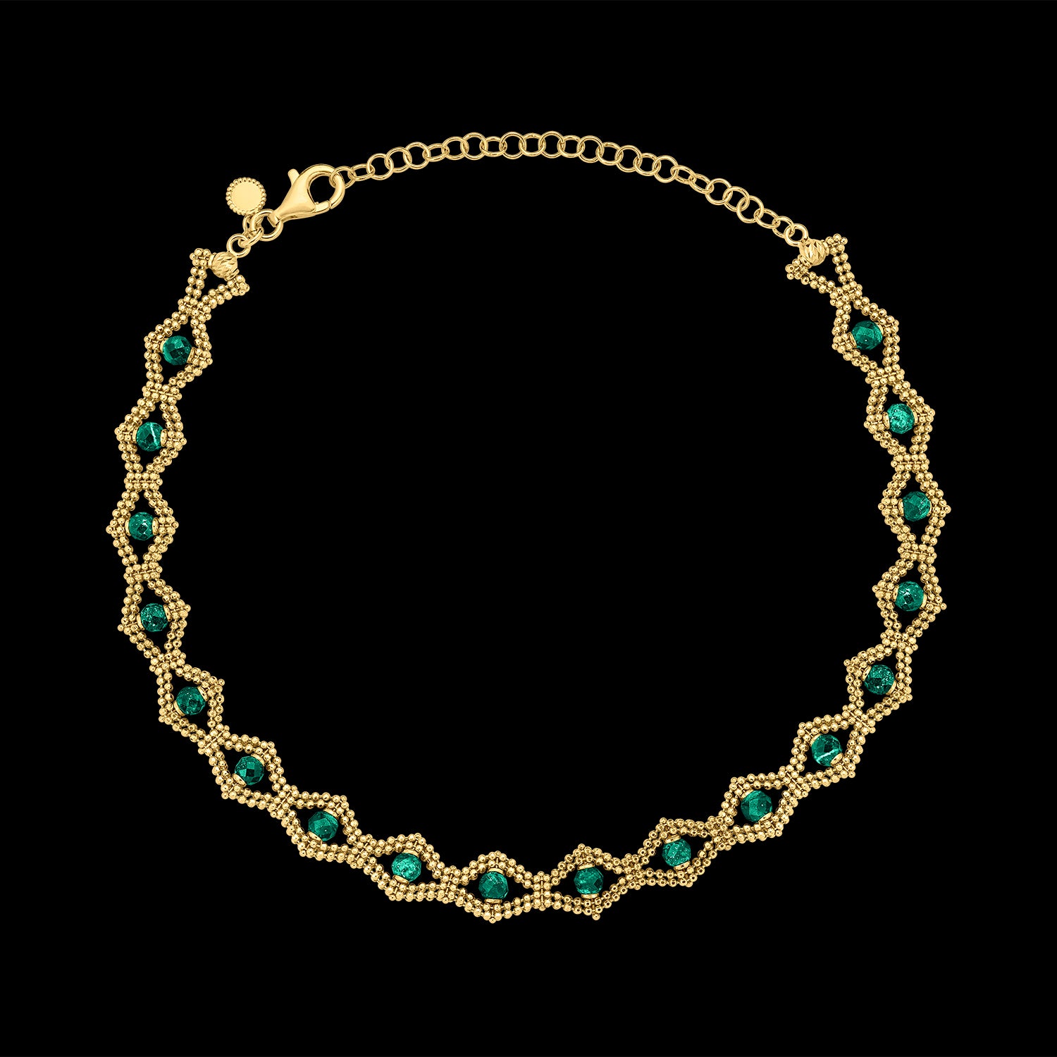 Green Agate Tie Set
