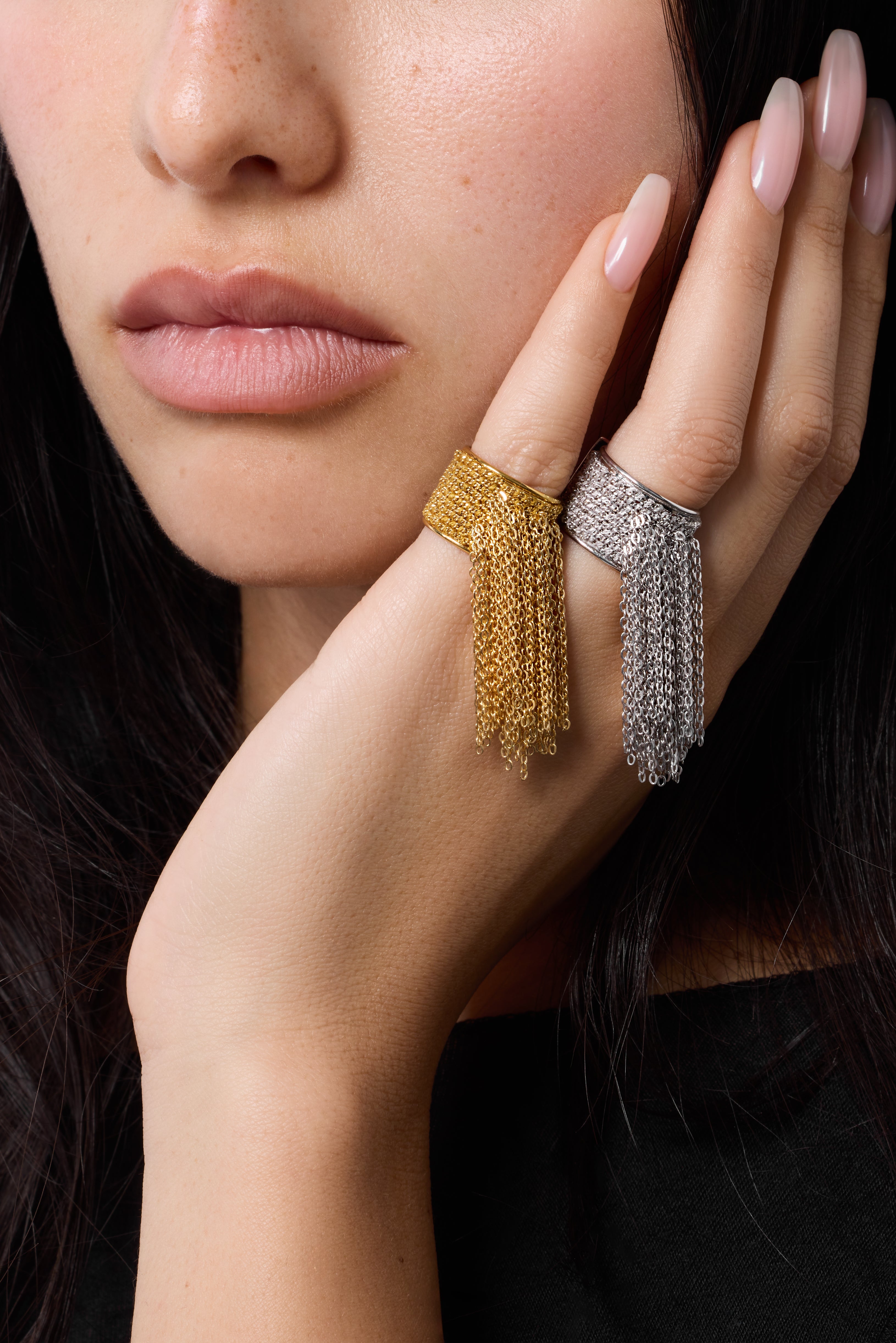 Fringe Ring White
